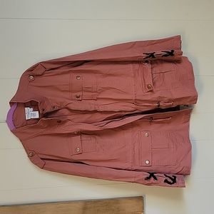 Womens jacket with black lacing